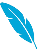 plume bleue